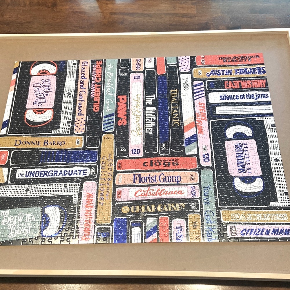 Galison “Classic Rewind” 1000 piece foil puzzle